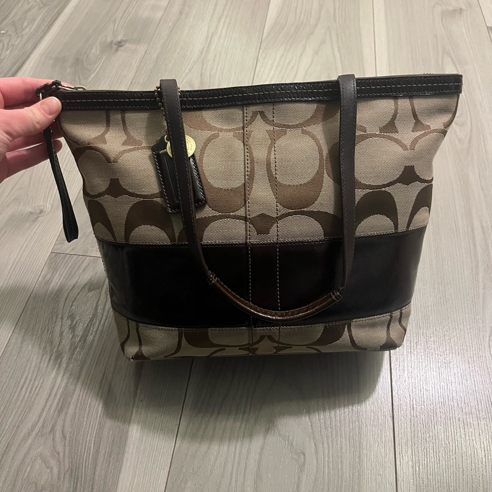 Coach Brand Coach Purse Tote Purse Brown Tan Neutral